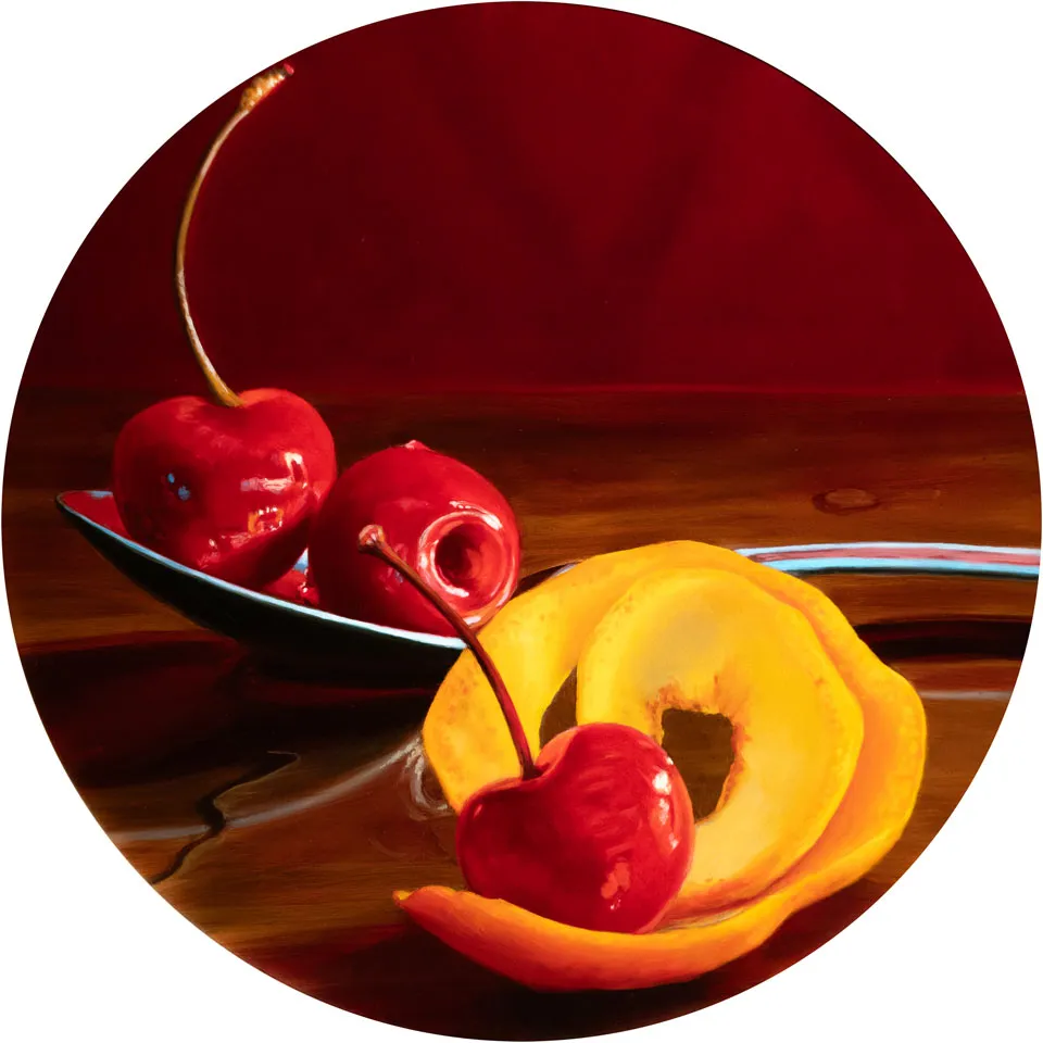 Cherries painting